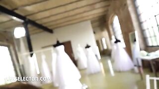 First time with a girl for a sexy bride, Liya Silver, in stunning POV action