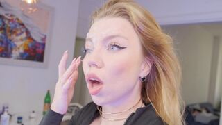 A tiny pussy made a guy cum three times, with one on her face