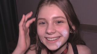 College girl is used as a cum dumpster in intense scene