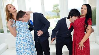 Pervert stepsons can't talk to girls, so their MILFs teach them how to be men