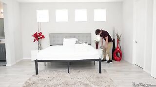 A mature woman fucked by a young guy with a big dick in a steamy scene