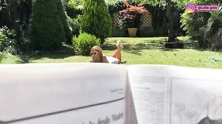 I dressed up with FREUTOY in the garden and got my ass creampied!