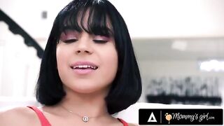 Hot MILFs Crystal Rush and friends punish sexy petite teen for her plans