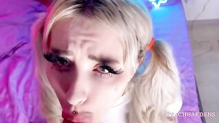 Rough fuck with step sister in mouth and huge ass