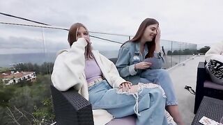 We met the neighbors and participated in a creampie orgy outdoors