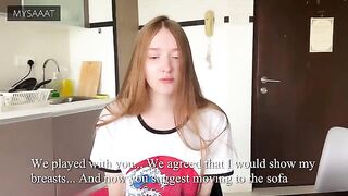 The step sister lost at chess and got fucked by her brother