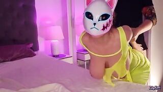 I was invited by the anime girl to her home but she got totally destroyed!
