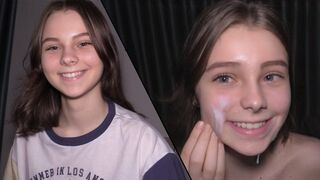 Submissive 18 yo is used as a cum dumpster in hardcore action