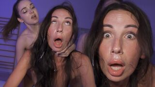 Submissive bimbo teen gets her brains cummed on