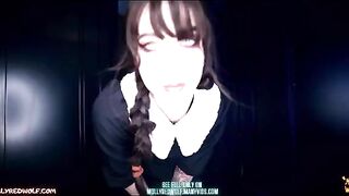 Xavier fucks Wednesday Addams hard, her big ass bouncing wildly