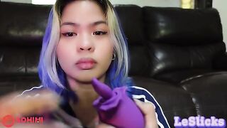 A naughty Filipino girl plays with her pussy using a vibrator