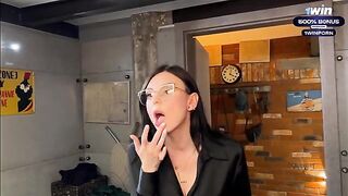 Guy spied on hot stepmom Eva Soda in the shower