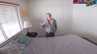 Stepmom caught me stealing panties, now she wants my cock in the kitchen