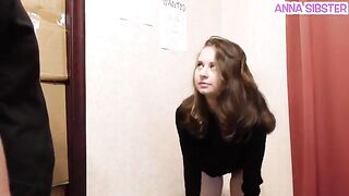 A girl was caught stealing chips, so she had to engage in intimate acts