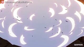 The animated treasure hunt ends with a hot hentai ending