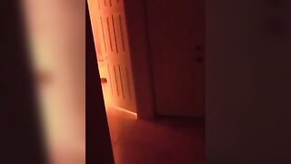 Exhibitionist redhead gets fucked by a neighborhood voyeur, caught in the act
