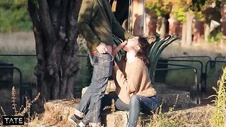 Babe risked her pussy to mouth with a stranger in a steamy scene