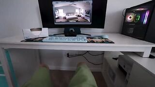 Spy drone captures stepbrother’s reaction to watching girl masturbate