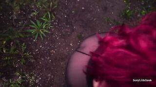Babe from the forest seduced me and we fucked on the camera