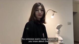 Instead of studying, the classmate decided to get intimate