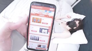 A Chinese girl got caught masturbating and I fucked her to squirt