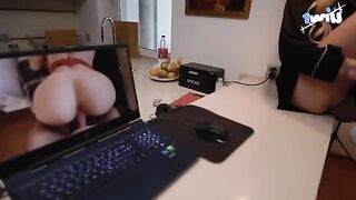 The cute 18 y.o. babe agrees to sex for fixing her laptop