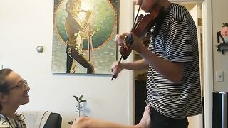 Couple’s passionate violin practice turns into intense action