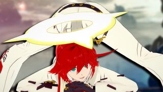 Guilty Gear Strive animation featuring Jack-O' as a lewd succubus