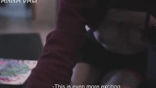 A girl is fucking with her classmate to get a good mark