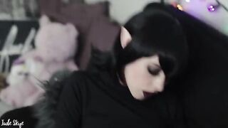 First time giving a blowjob with fangs, Mavis does it perfectly in this hot scene!