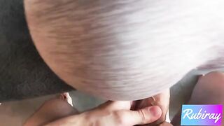 Hot step sister does yoga and gets fucked hard in doggy style by her juicy cock