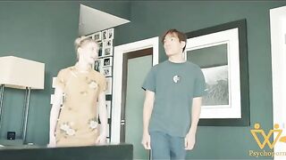 Melody Marks in Chinese dress gets her pussy smashed hard
