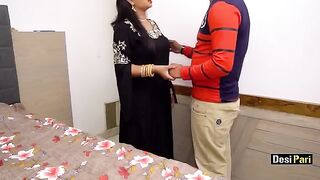 Desi Pari seduced her step-cousin brother to fuck her with Hindi dirt
