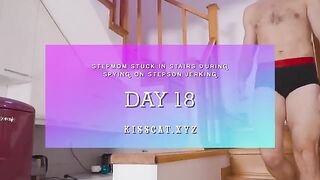 Step mom got cum in her pussy by accident
