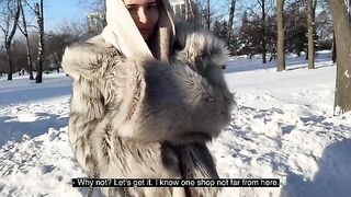 Walked the dog and fucked a hot slut in doggy style position