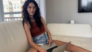 Horny step siblings try out nudity at home