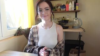 Nerdy girl shows her real face in intense anal scenes