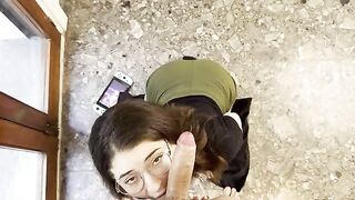 A gamer girl, possibly Emma Fiore, fell in love with a guy and gave him a blowjob
