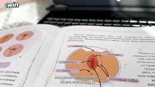 Stepmom explained to stepson the structure of the clitoris
