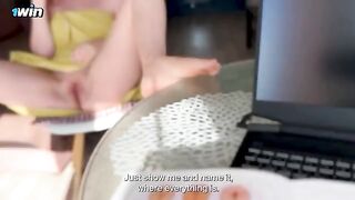 Stepmom explained to stepson the structure of the clitoris