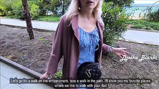 A step mom forced her stepson to have sex with her in public
