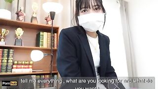The hot gardener fucked the cute Asian teacher Mya Mya in the classroom