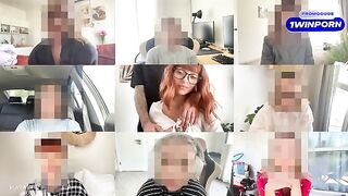 A cute girl fucked by a guy with a big cock on Zoom
