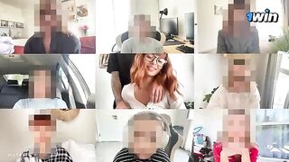 A cute girl fucked by a guy with a big cock on Zoom