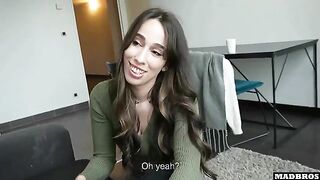 A friend surprises us with a hot chick and even gets a DP!!!