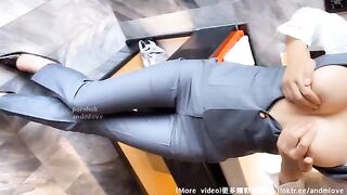 The female teacher is too naughty to go home after school, seducing colleagues