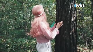 A girl got lost in the forest and met a forester who treated her with passion