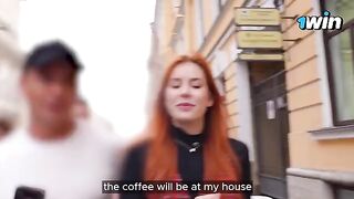 A busty chick gets fucked in the vestibule and at a YouTuber’s place