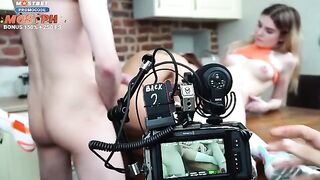 Behind the Scenes: Tender threesome sex and Russian adult film secrets