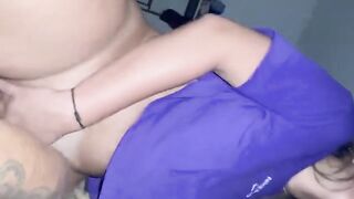 The gifted Bahian guy is fucking the blonde with his huge cock